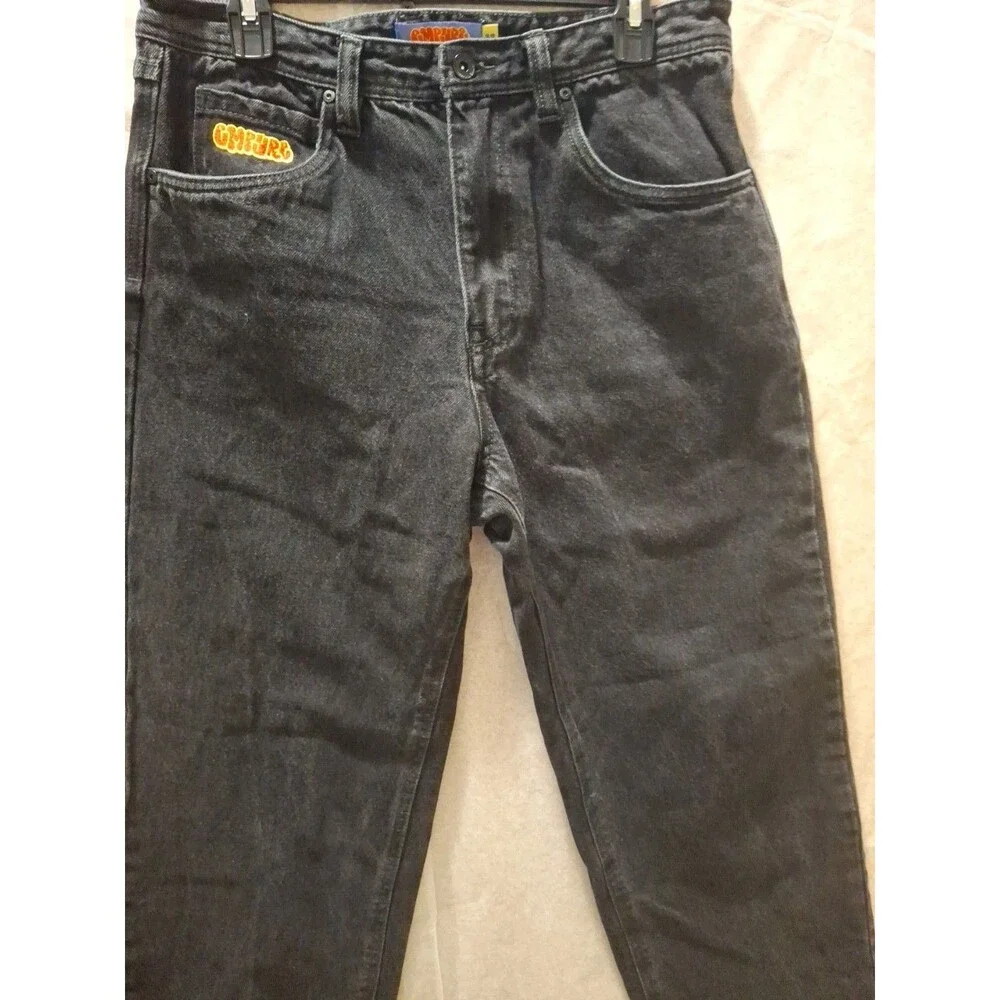 GMPURE Black Relaxed Jeans Men's High Waist Size 32